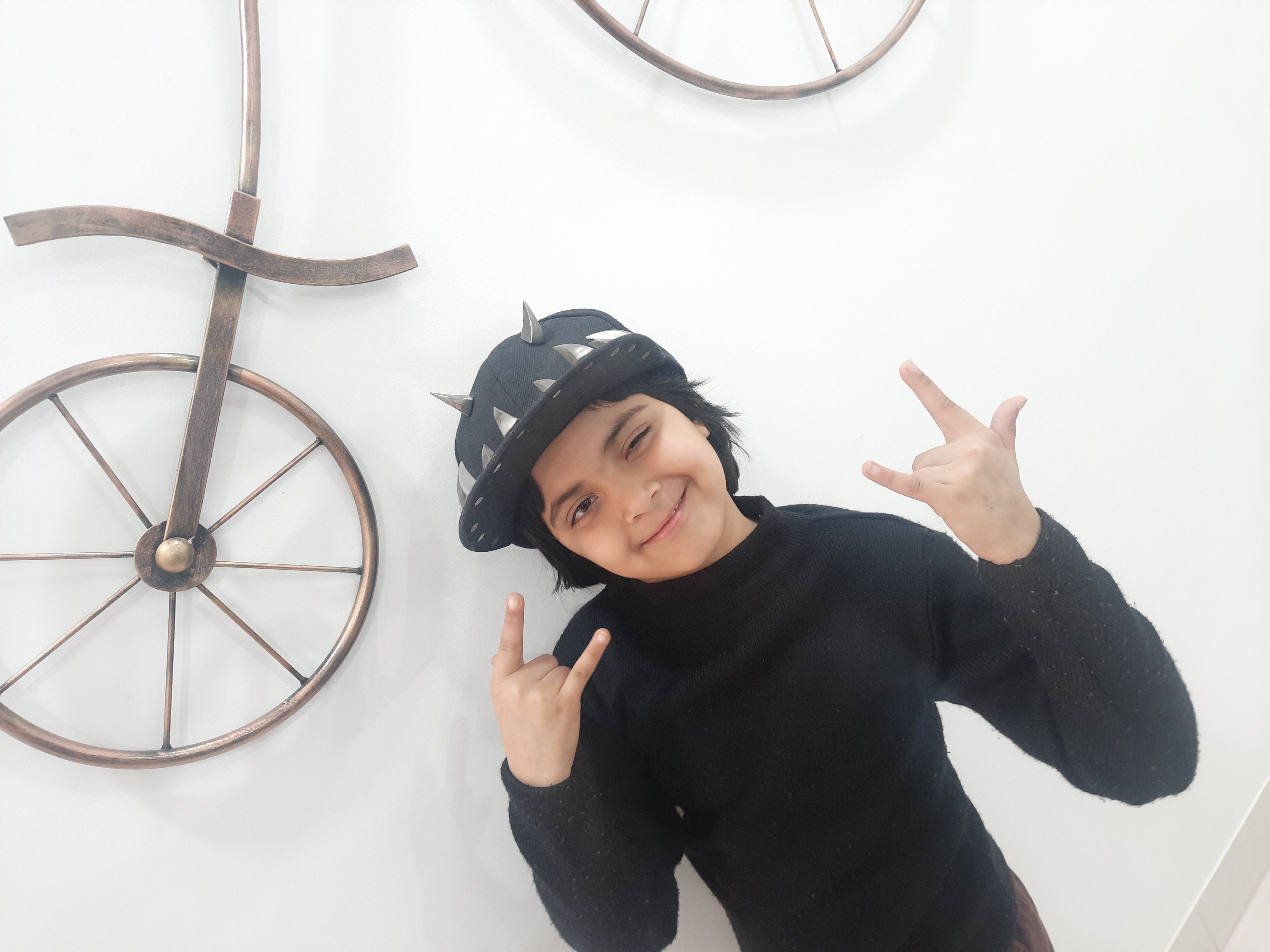 Young girl studying with books and achieving good grades